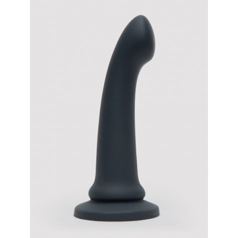 Черный фаллоимитатор Feel It Baby Silicone G-Spot Dildo - 17,8 см.