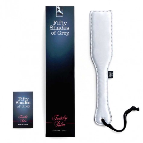 Двусторонняя сатиновая шлепалка Satin Spanking Paddle - 32 см.