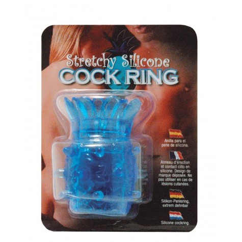 Насадка на пенис в виде распускающегося цветка SILICON TICKLER COCK RING